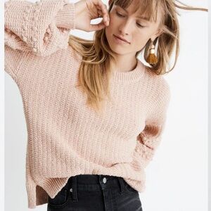 Madewell | Bobble Pullover Sweater Sz S Ballon Sleeve Swiss Dot